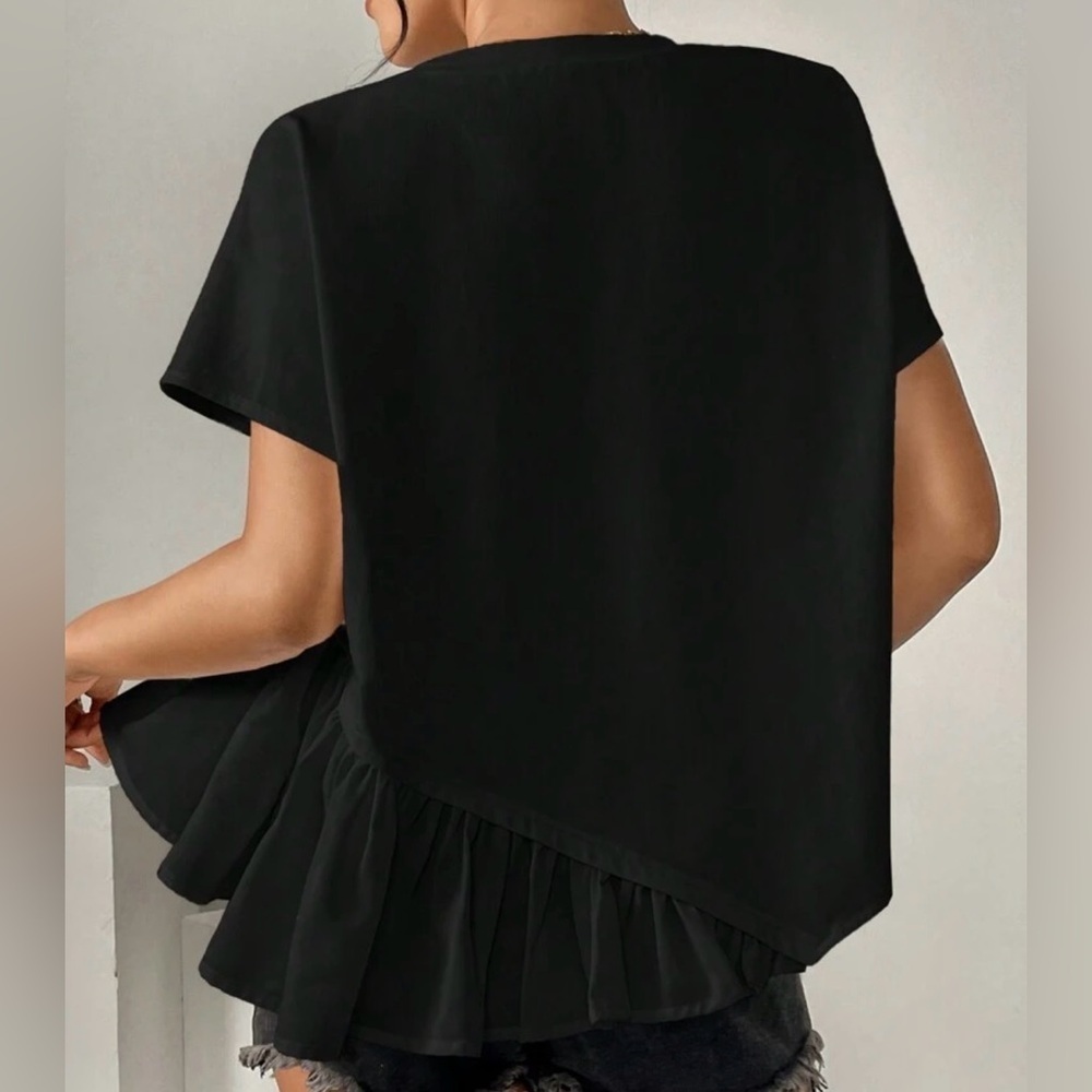 Elegant Black Women's Top - Picture 8 of 9